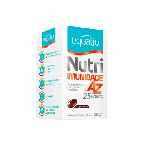 Multivitamínico Nutri Imunidade A-Z Equaliv 30 cápsulas
