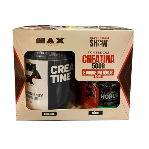 Creatina Max Titanium 500g + Horus 150g